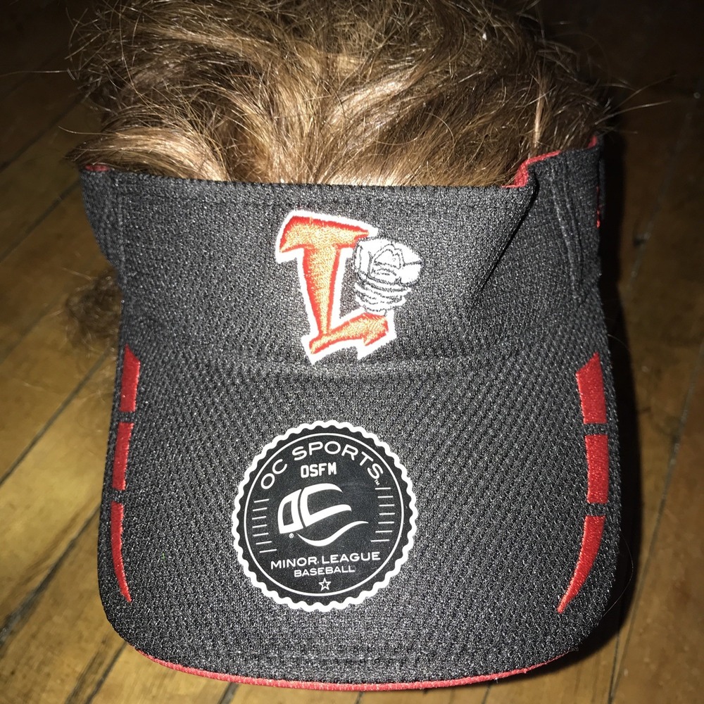 Lansing Lugnuts OSFM Adult Visor Black NWT